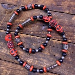 Red Skull Necklace